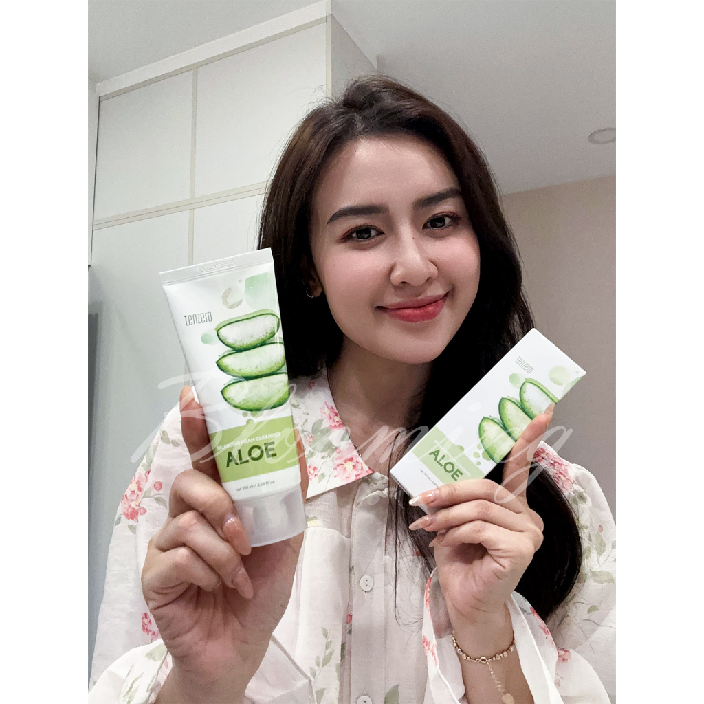 Ảnh Sữa rửa mặt Nha Đam Tạo Bọt Mềm Mịn Làm Sạch Sâu, Dưỡng ẩm, Ngừa Mụn Tenzero Balancing Foam Cleanser Aloe 100ml 4