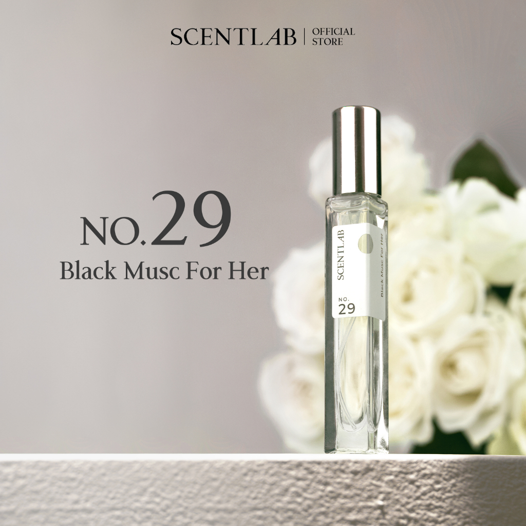 Ảnh Nước hoa nữ SCENTLAB No.29 hương hoa trắng Black Musc For Her tinh dầu thơm lâu, mini 10ml lưu hương 8h nữ tính nàng thơ 2