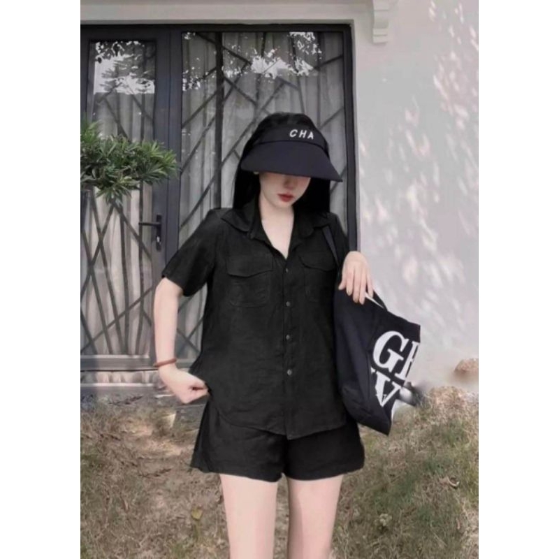 Bộ đũi tơ cộc đùi cổ đức 2 túi (Mã B207) - Shop Hằng Dương