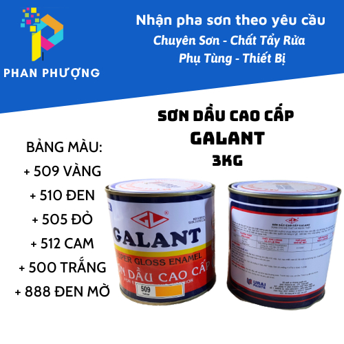 [CHÍNH HÃNG] SƠN DẦU CAO CẤP GALANT_ NHIỀU MÀU_3KG (CÓ XUẤT HĐ GTGT)