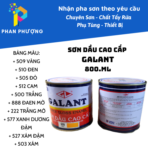 [CHÍNH HÃNG] SƠN DẦU CAO CẤP GALANT_ NHIỀU MÀU_800ML(CÓ XUẤT HĐ GTGT)
