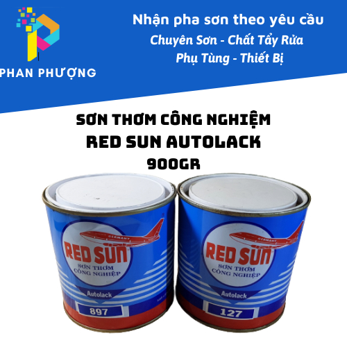 [CHÍNH HÃNG] _(127)MÀU TÍM_ SƠN THƠM CÔNG NGHIỆP RED SUN AUTOLACK _ 900GR (CÓ XUẤT HĐ GTGT)