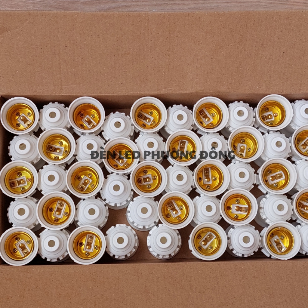 Combo 50 Đuôi đèn treo E27 cao cấp - trắng, đen Thương hiệu FANAGOLD