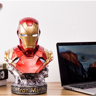 Tượng Mô hình Bán thân Iron Man kích thước 35cm, nặng 2kg, màu sơn siêu sắc nét ( hàng có sẵn )
