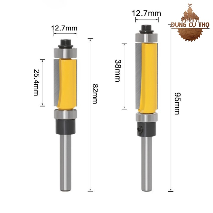 MŨI SOI GỖ LẤY NỀN 2 BI MUWNAG CỐT 6.35MM