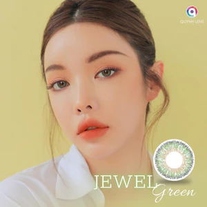 Kính áp tròng QUYNH LENS Jewel Green 0 độ