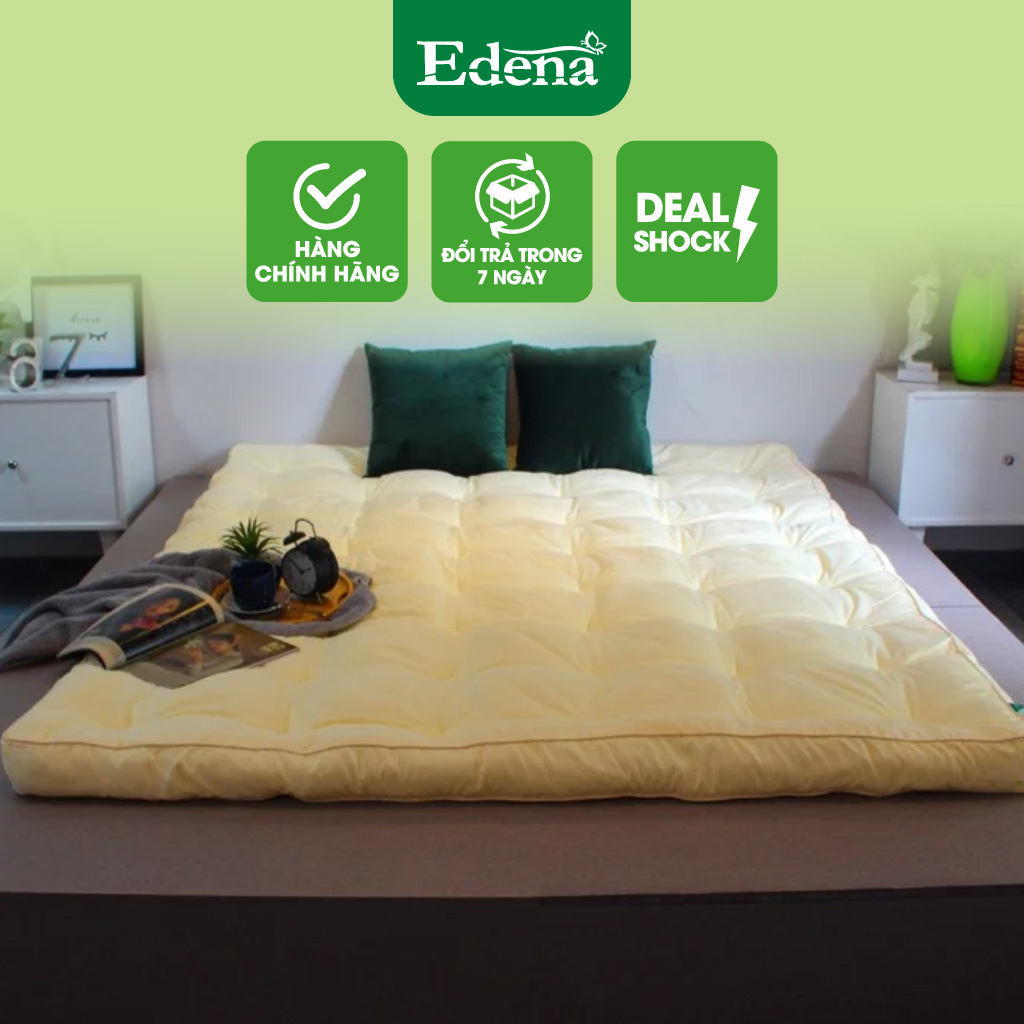 Topper Hoàng Gia Edena, tấm làm mềm nệm êm ái, bồng bềnh, mang đẳng cấp giường ngủ ks 5 sao vào nhà bạn