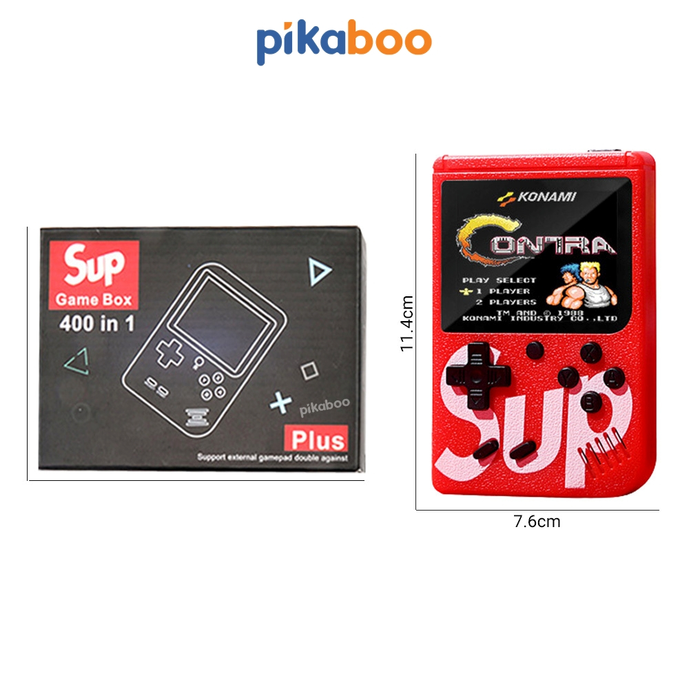 Ảnh Máy game cầm tay 400 trò chơi kinh điển Pikaboo có kết nối TV màn hình sắc nét âm thanh sống động 3