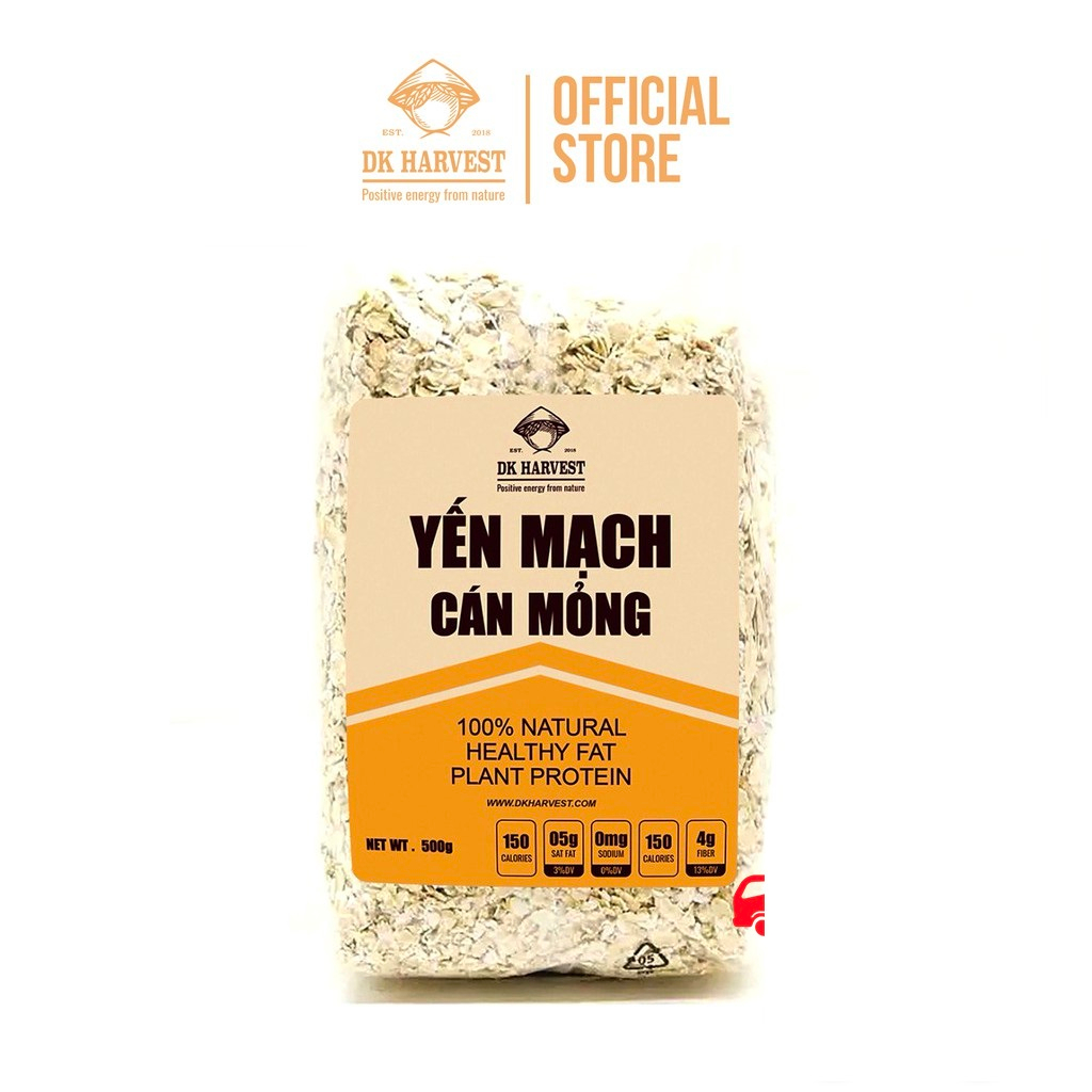 Yến Mạch Cán Dẹt (Cán Mỏng) DK Harvest Nhập Khẩu ÚC - ngũ cốc tác dụng giảm cân