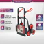 Xe đẩy hàng leo cầu thang 6 bánh rút gọn tải trọng 150kg Nhật Bản FUJIHOME 6150, xe kéo hàng lên xuống cầu thang xếp gọn