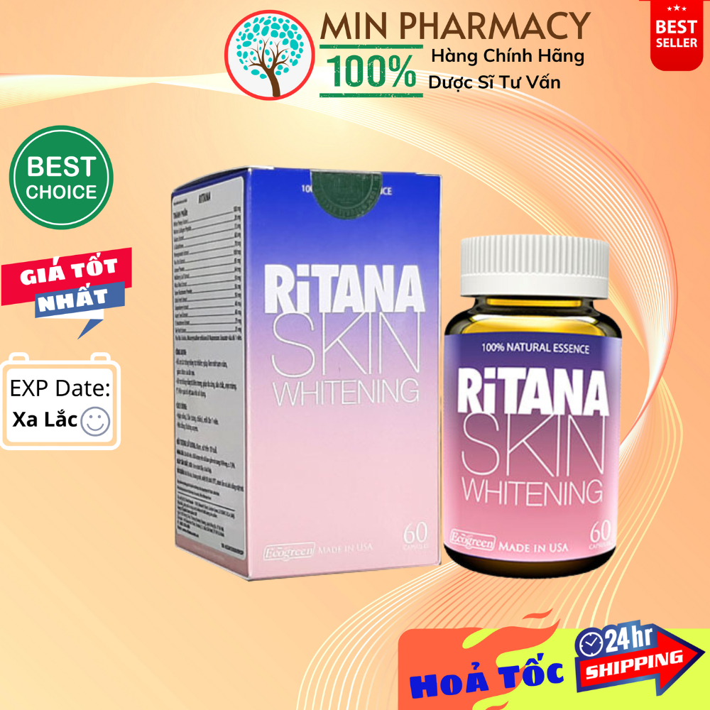 Vi n u ng Ritana Skin Whitening Ecogreen L m tr ng da Gi m n m