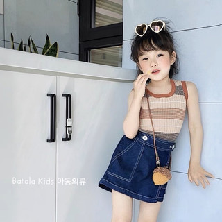 Chân váy jean bé gái Batala kids, quần jean giả váy đi học đi chơi mềm mại thoải mái cho bé từ 10-25kg VAYJEAN