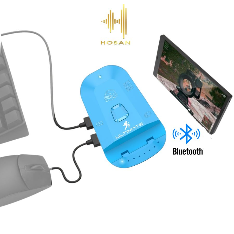 Bộ chuyển đổi chơi game HOSAN meiying M24 hỗ trợ phím chuột ghìm tâm Ai kết nối điện thoại cực mướt