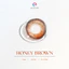 Kính áp tròng QUYNH LENS Honey Brown 0-8 độ