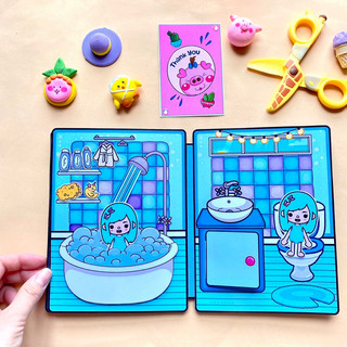 Toca Life World - Ngôi nhà của công chúa tóc Xanh - Búp bê giấy
