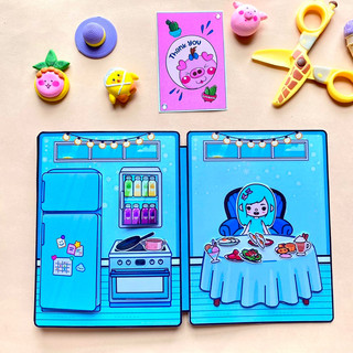 Toca Life World - Ngôi nhà của công chúa tóc Xanh - Búp bê giấy