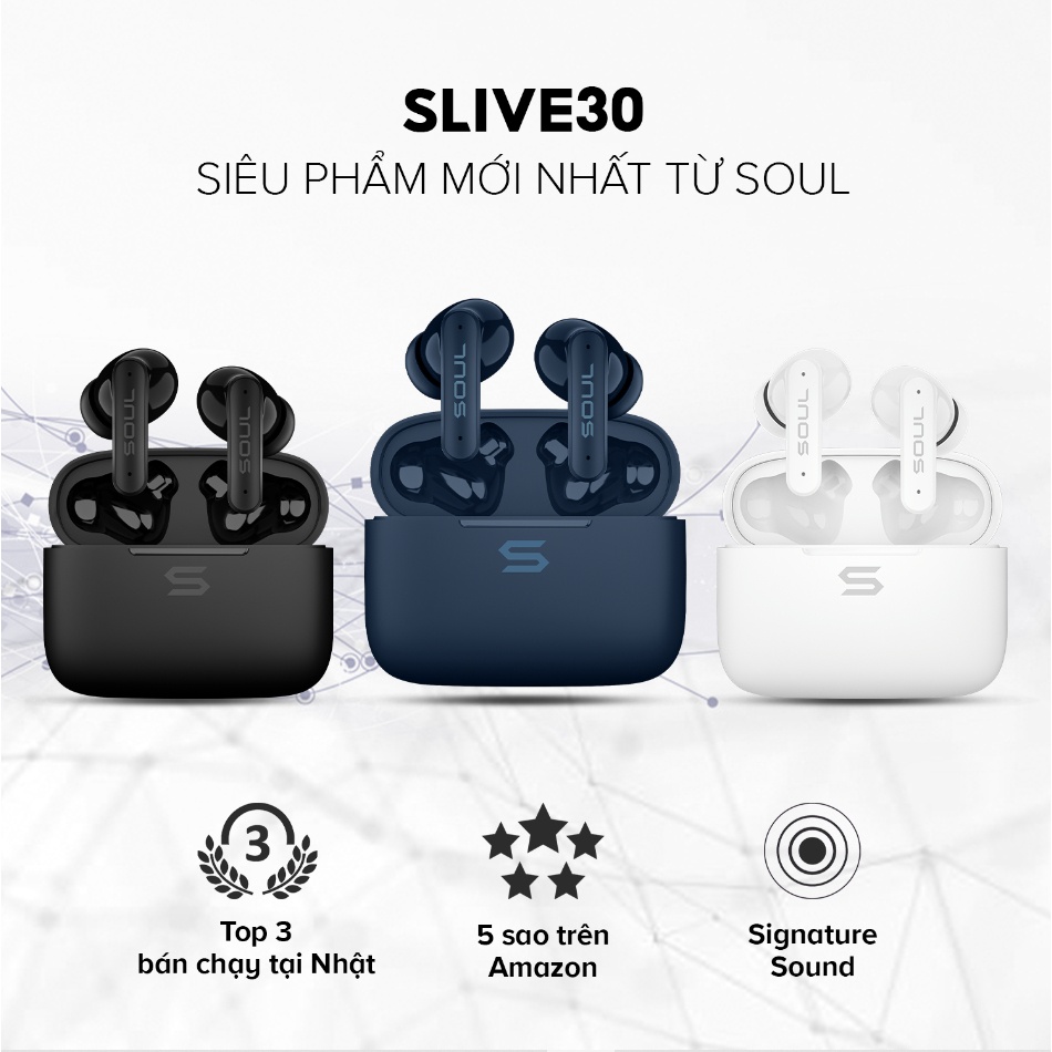 Ảnh Tai nghe TrueWireless SOUL S-Live 30 - Công nghệ chống ồn ENC, Kháng nước IPX4, Bluetooth 5.3, Độ trễ 60ms, BH 12 tháng 3