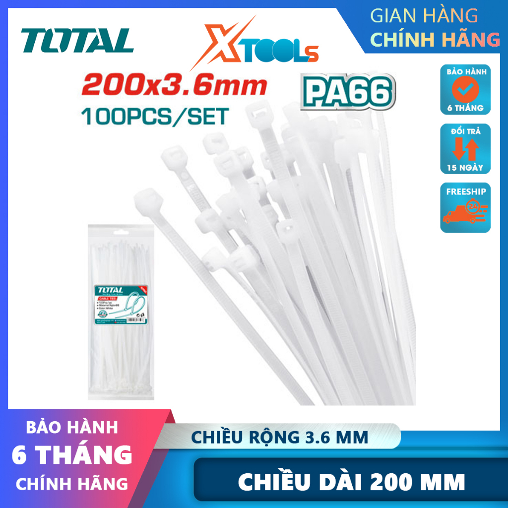 Bộ 100 dây rút nhựa trắng 200x3.6mm | Shopee Việt Nam