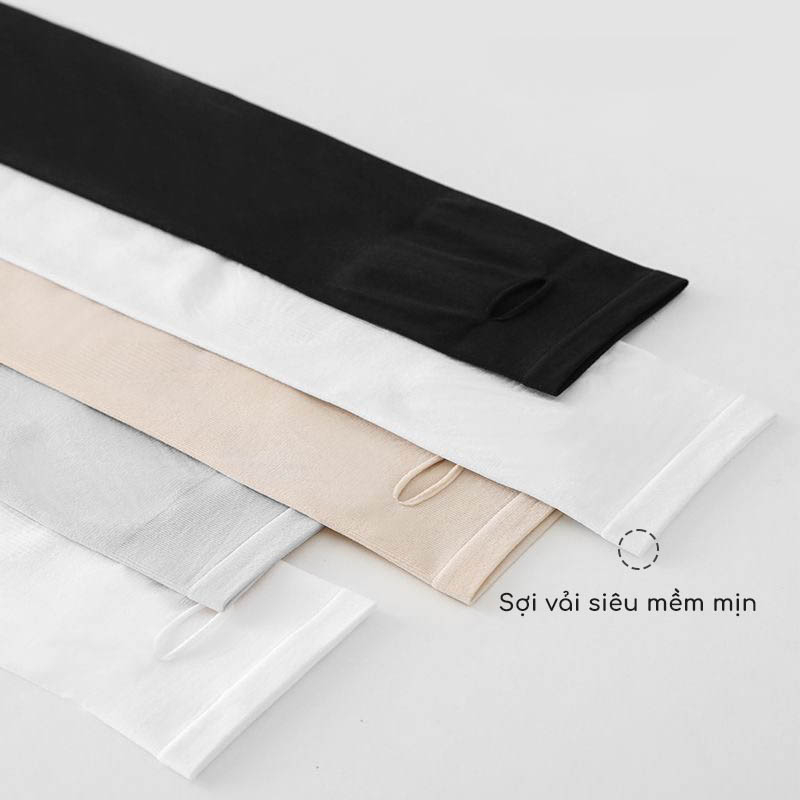 Găng tay đi phượt chất liệu cotton lạnh co giãn 4 chiều, tất tay chống nắng siêu tốt - Ekiu Shop