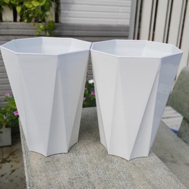 Chậu nhựa kim cương 30x26 cm loại 1 dày, bóng, chậu đủ size