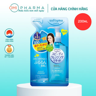 Nước Tẩy Trang Làm Sạch Nhanh Softymo Speedy Cleansing Liquid Nhật Bản Gói Refill 200 ml