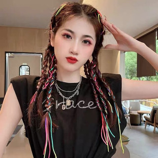 Tóc Giả Tết Dây Cột Gồm 3 Dây Tết MIX CHUN (Giá 1 bên) Tóc Phong Cách Hàn Quốc HaminStore