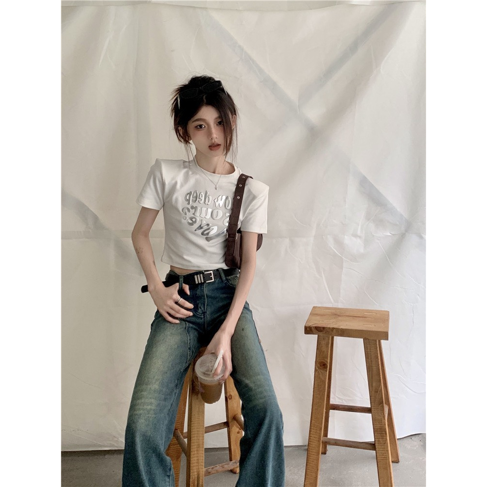 [Deal xả kho ] ÁO Thun Croptop TRÁI TIM BẠC Genzshop