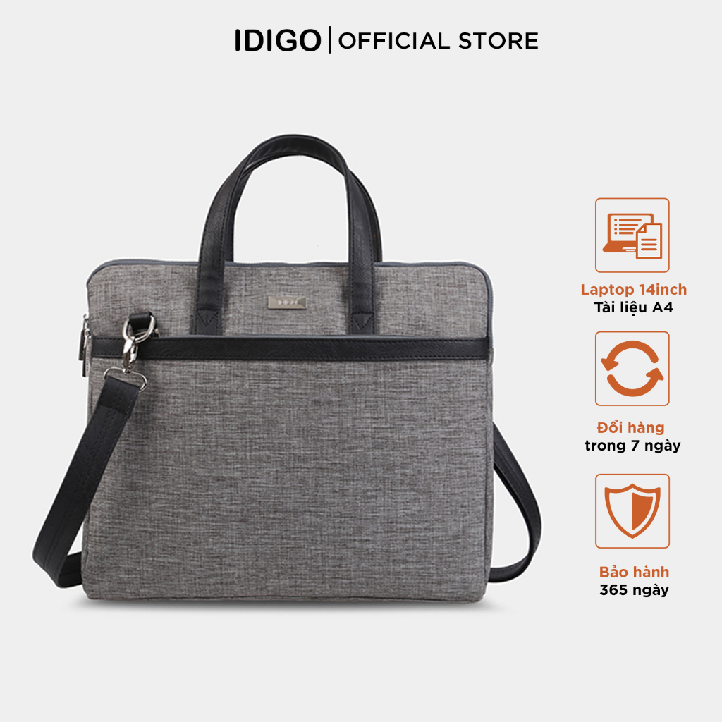 Túi laptop unisex ngăn kéo trước thanh lịch IDIGO MB2-410-00