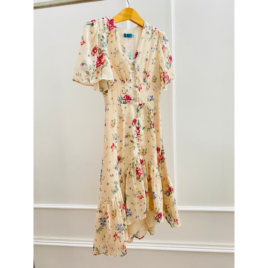 Đầm Hoa Luna The Kat House, vải Chiffon hoa nhẹ mát, phù hợp cho các nàng công sở, đi chơi, đi cafe
