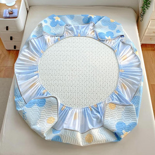 Chiếu điều hòa cao su non kèm chăn thun lạnh, set 4 món chiếu cao su non bọc đệm cao từ 5cm đến 30cm