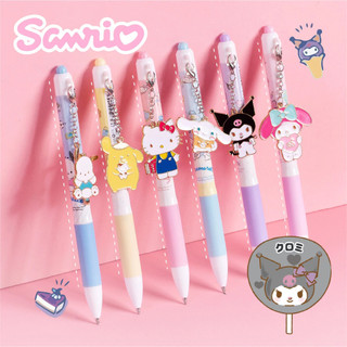 MEOWU Viết Bút Bi Nước Màu Mực Đen Dây Hoạt Hình Dễ Thương Sanrio