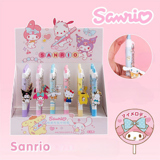 MEOWU Viết Bút Bi Nước Màu Mực Đen Dây Hoạt Hình Dễ Thương Sanrio