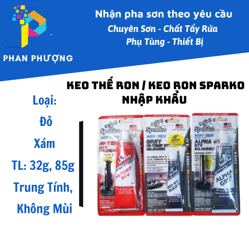 Keo Thế Ron / keo Ron Sparko Nhập Khẩu Đỏ, Xám 32g, 85g Trung Tính, Không Mùi