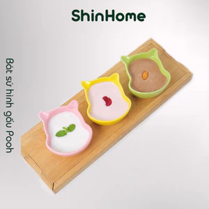 Bát sứ ăn dặm gấu Pooh chất sứ dày an toàn