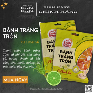Bánh Tráng Trộn Bịch Trọng Lượng 23g Vị Chanh Sả Thương Hiệu Miss Bánh Tráng Đặc Biệt Thơm Ngon Giá Cả Phải Chăng