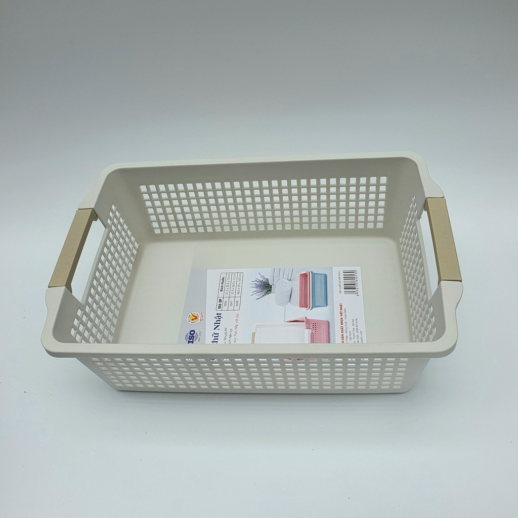 Rổ chữ Nhật Đựng Đồ, Rổ Đựng Quần Áo, Đồ Đặc Nhựa Việt Nhật Cao Cấp 3596-3597-3598