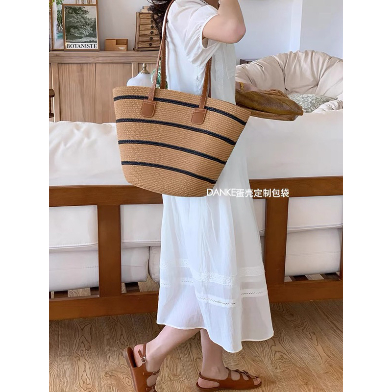 Túi Cói Đi Biển Có Quay Thời Trang Nữ Du Lịch Mã 7