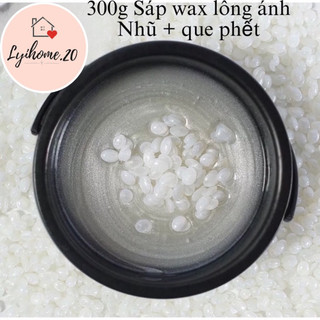 Sáp Wax Lông 300g Nóng Ánh nhũ Cao Cấp Siêu Bám Lông, Dùng Cho Da Nhạy Cảm Tặng Que Lyihome