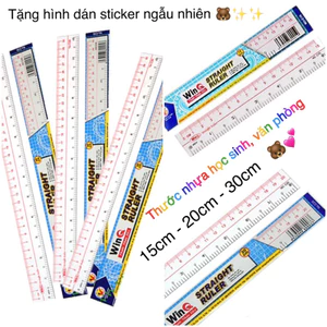 Thước nhựa dẻo WinQ / Thiên Long độ dài 15cm / 20cm / 30cm 🐻🌻 thước kẻ học sinh, văn phòng