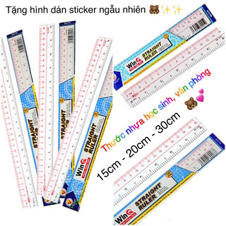 Thước nhựa dẻo WinQ / Thiên Long độ dài 15cm / 20cm / 30cm 🐻🌻 thước kẻ học sinh, văn phòng