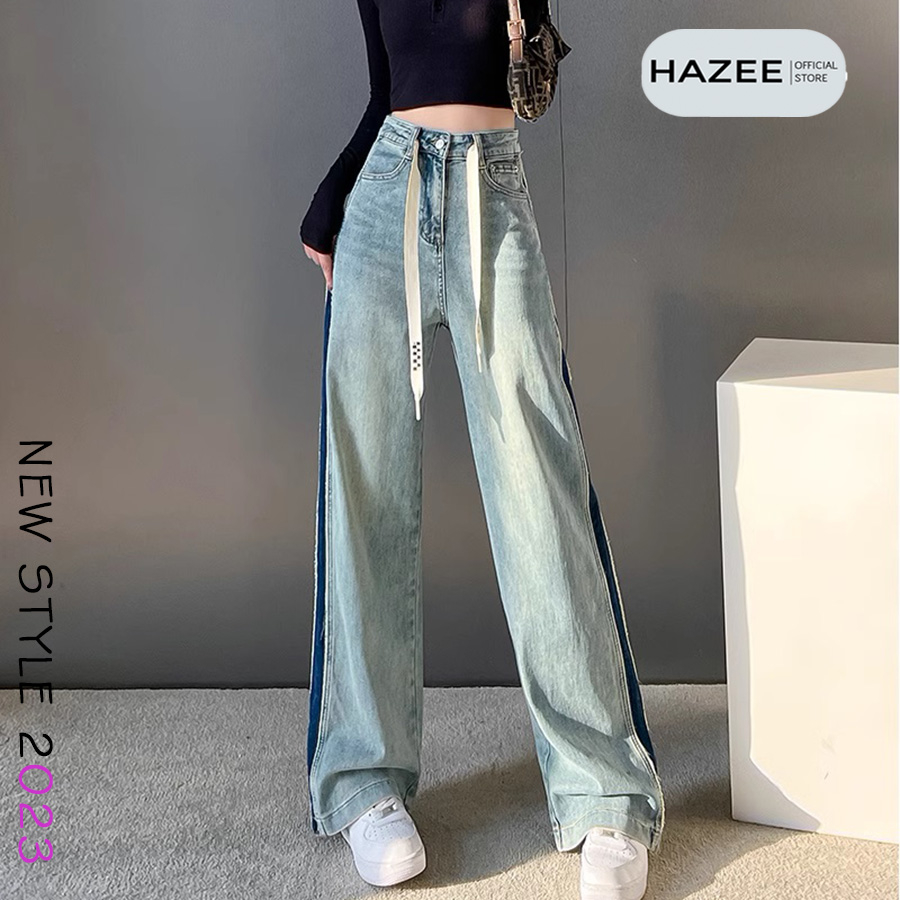 Quần Jeans SKINNY nữ dáng ôm cạp cao co giãn HAZEE