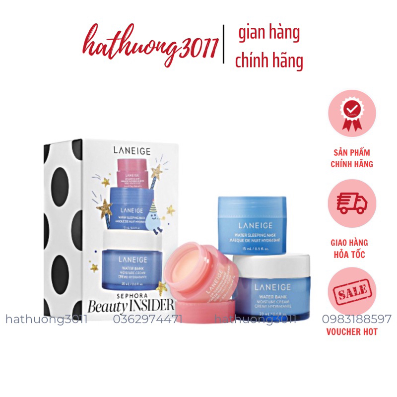 Set 3 Món Mini Laneige Gift Sephora Shopee Việt Nam