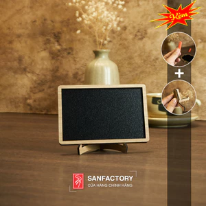 Bảng viết phấn để bàn mini trang trí tiệc cưới, sinh nhật SAN-VP07, tặng Kèm Chân đế + phấn màu