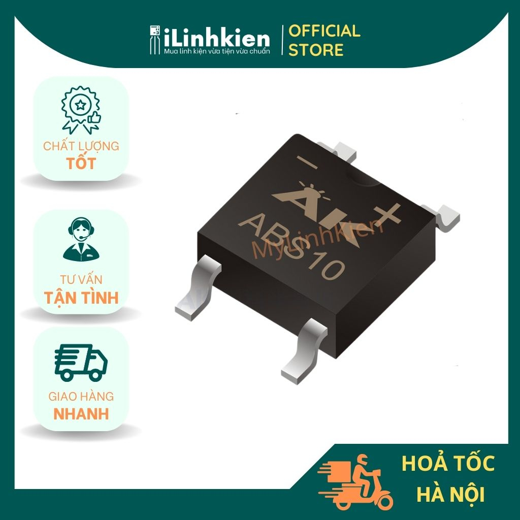 ABS10 Diode cầu 1A 1000V SOP-4 chính hãng SEP | Shopee Việt Nam