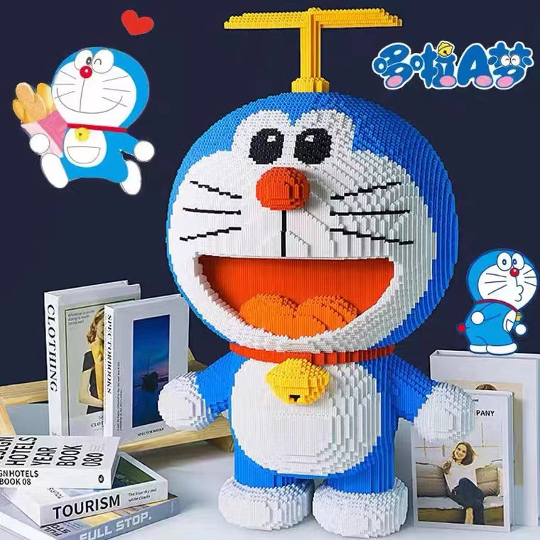 Mô hình Doraemon 1m Mô hình lắp ráp Doremon 65cm cỡ lơn sáng tạo ( Tặng ...