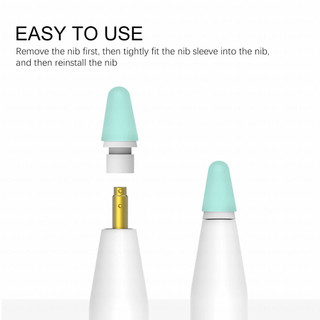 Goojodoq 8 chiếc cho Nắp bảo vệ đầu bút Dành Cho apple pencil Màn Hình Cảm Ứng Nắp Mềm Đa Năng Silicone Đầu Bút Phụ Kiện