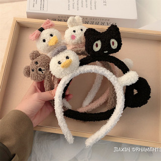 MEOWU Băng đô Cài Tóc Rửa Mặt Phối Lông Xù Mèo Con đáng Yêu Thời Trang Hàn Quốc Cho Nữ