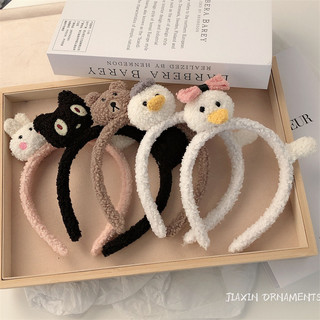 MEOWU Băng đô Cài Tóc Rửa Mặt Phối Lông Xù Mèo Con đáng Yêu Thời Trang Hàn Quốc Cho Nữ