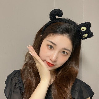 MEOWU Băng đô Cài Tóc Rửa Mặt Phối Lông Xù Mèo Con đáng Yêu Thời Trang Hàn Quốc Cho Nữ