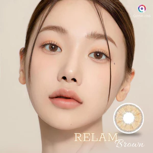 Kính áp tròng QUYNH LENS Relam Brown 0-8 độ